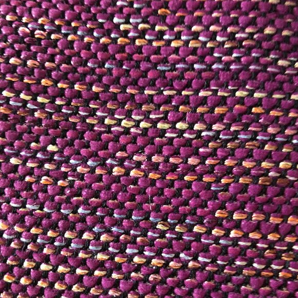 St. John Collarless Woven Fuchsia Multicolor Tweed Boucle Blazer Jacket 8 2019 - Picture 2 of 16